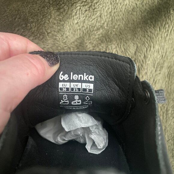 Be Lenka Prime 2.0 Black Leather Barefoot Laceup Sneaker - Picture 5 of 7